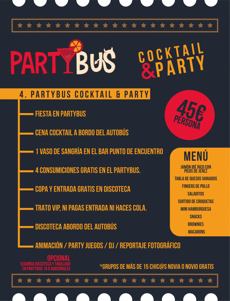 PARTYBUS COCKTAIL AND PARTY